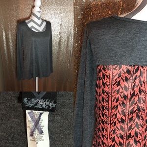 Daytrip flowy sheer back shirt